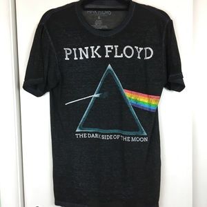 Pink Floyd Black Burn Out T-shirt Sz S